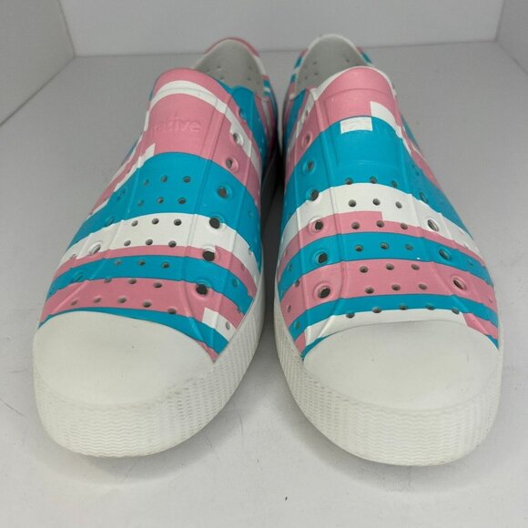 Native Unisex Multicolor Jefferson Sugarlite Shell Size 9M 11W Slip-On Shoes - Picture 3 of 9